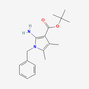 1-Benzyl-2-amino-3-tert-butoxycarbonyl-4,5-dimethylpyrrole