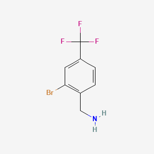 (2-Bromo-4-(trifluoromethyl)phenyl)methanamine