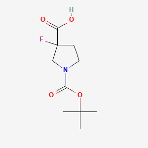 1-(tert-Butoxycarbonyl)-3-fluoropyrrolidine-3-carboxylic Acid