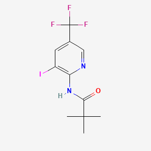 N-(3-Iodo-5-(trifluoromethyl)pyridin-2-yl)-pivalamide