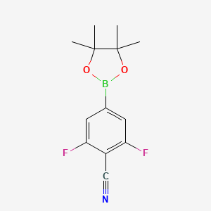 2,6-Difluoro-4-(4,4,5,5-tetramethyl-1,3,2-dioxaborolan-2-yl)benzonitrile
