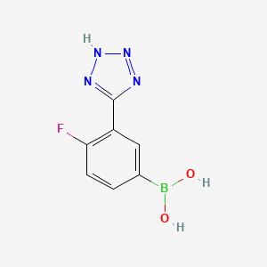 4-Fluoro-3-(tetrazol-5-yl)phenylboronic acid, 95%