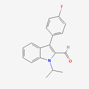 3-(4-Fluorophenyl)-1-isopropylindole-2-carbaldehyde