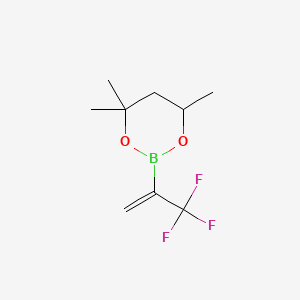 4,4,6-Trimethyl-2-(3,3,3-trifluoroprop-1-en-2-yl)-1,3,2-dioxaborinane