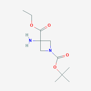 1-tert-Butyl 3-ethyl 3-aminoazetidine-1,3-dicarboxylate