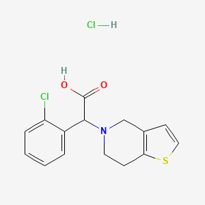 2-(2-chlorophenyl)-2-(6，7-dihydro-4H-thieno[3，2-c]pyridin-5-yl)acetic acid;hydrochloride