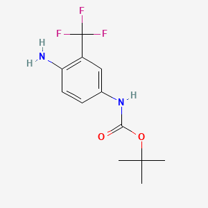 tert-butyl N-[4-amino-3-(trifluoromethyl)phenyl]carbamate