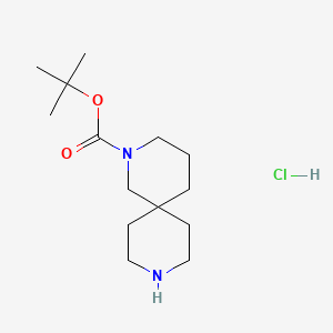 tert-Butyl 2,9-diazaspiro[5.5]undecane-2-carboxylate hydrochloride