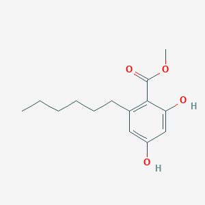 Benzoic acid, 2-hexyl-4,6-dihydroxy-, methyl ester