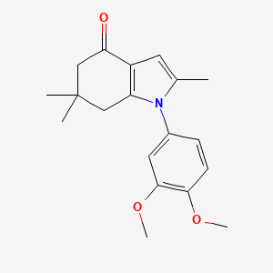 1-(3,4-dimethoxyphenyl)-2,6,6-trimethyl-4,5,6,7-tetrahydro-1H-indol-4-one