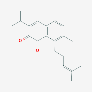 (4aS,9bR)‑4,4a‑dimethyl‑7‑(2‑methylprop‑1‑en‑1‑yl)‑3,4,4a,5‑tetrahydro‑2H‑phenanthrene‑1,9b‑dione