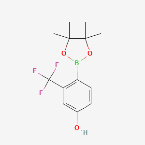 4-(4,4,5,5-Tetramethyl-1,3,2-dioxaborolan-2-yl)-3-(trifluoromethyl)phenol