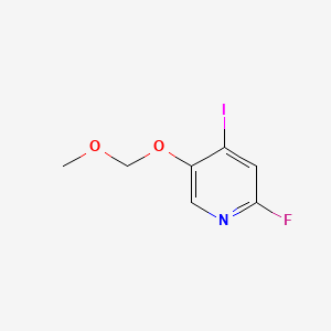 2-fluoro-4-iodo-5-(MethoxyMethoxy)pyridine