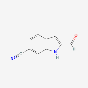 2-Formyl-1H-indole-6-carbonitrile