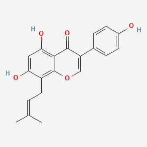 5,7-Dihydroxy-3-(4-hydroxyphenyl)-8-(3-methylbut-2-en-1-yl)-4H-chromen-4-one