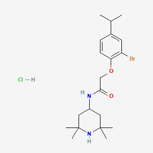 2-(2-Bromo-4-isopropylphenoxy)-N-(2,2,6,6-tetramethylpiperidin-4-yl)acetamide Hydrochloride