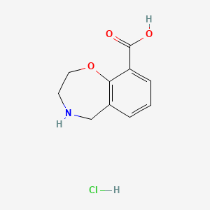 2,3,4,5-Tetrahydrobenzo[f][1,4]oxazepine-9-carboxylic acid hydrochloride