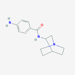 4-Amino-N-{1-azabicyclo[2.2.2]octan-3-yl}benzamide