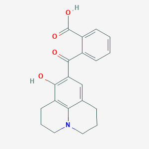 2-(8-Hydroxy-1,2,3,5,6,7-hexahydropyrido[3,2,1-ij]quinoline-9-carbonyl)benzoic Acid