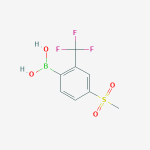 (4-(Methylsulfonyl)-2-(trifluoromethyl)-phenyl)boronic acid