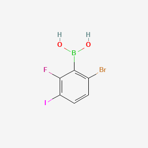 6-Bromo-2-fluoro-3-iodophenylboronic acid