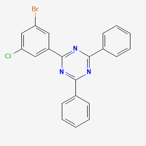 2-(3-Bromo-5-chlorophenyl)-4,6-diphenyl-1,3,5-triazine