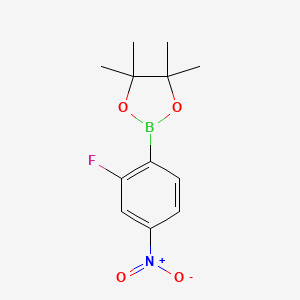 2-(2-Fluoro-4-nitrophenyl)-4,4,5,5-tetramethyl-1,3,2-dioxaborolane, 98%