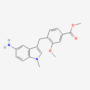Methyl 4-[(5-amino-1-methyl-1H-indol-3-yl)methyl]-3-methoxybenzoate