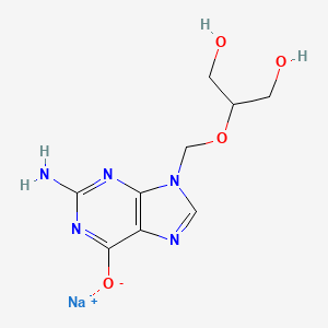 Sodium 2-((2-Amino-6-oxo-1,6-dihydro-9H-purin-9-yl)methoxy)-3-hydroxypropan-1-olate