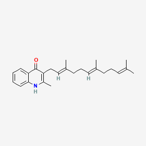 2-Methyl-3-((2E,6E)-3,7,11-trimethyldodeca-2,6,10-trien-1-yl)quinolin-4(1H)-one