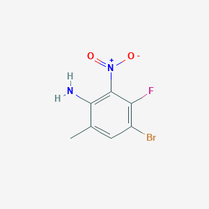 4-Bromo-3-fluoro-6-methyl-2-nitroaniline