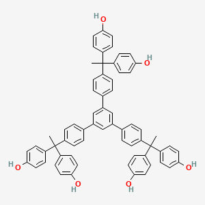 4，4′，4′′，4′′′-[[5′-[4-[1，1-Bis(4-hydroxyphenyl)ethyl]phenyl][1，1′:3′，1′′-terphenyl]-4，4′′-diyl]diethylidyne]tetrakis[phenol]
