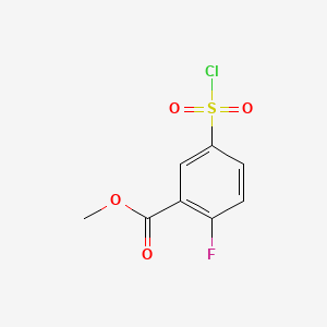 Methyl 5-(chlorosulfonyl)-2-fluorobenzoate