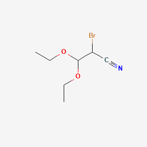 2-Bromo-3,3-diethoxypropanenitrile