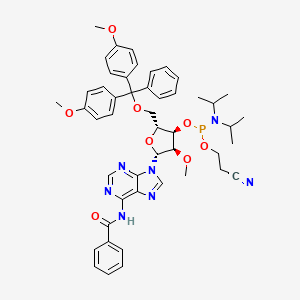 (2R,3R,4R,5R)-5-(6-Benzamido-9H-purin-9-yl)-2-((bis(4-methoxyphenyl)(phenyl)methoxy)methyl)-4-methoxytetrahydrofuran-3-yl (2-cyanoethyl) diisopropylphosphoramidite