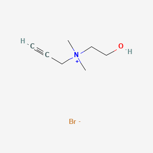 N-(2-Hydroxyethyl)-N,N-dimethylprop-2-yn-1-aminium Bromide