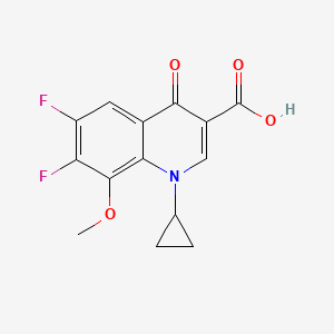1-Cyclopropyl-6,7-difluoro-8-methoxy-4-oxo-1,4-dihydroquinoline-3-carboxylic Acid