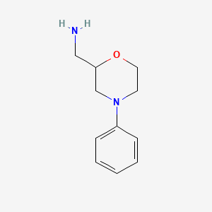 (4-Phenylmorpholin-2-yl)methanamine