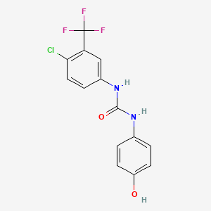 N-[4-Chloro-3-(trifluoromethyl)phenyl]-N'-(4-hydroxyphenyl)urea