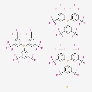 Tris[tris[3,5-bis(trifluoromethyl)phenyl]phosphine]palladium(0)