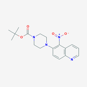 tert-Butyl 4-(5-Nitroquinolin-6-yl)piperazine-1-carboxylate