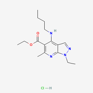 Ethyl 4-(Butylamino)-1-ethyl-6-methyl-1H-pyrazolo[3,4-b]pyridine-5-carboxylate Hydrochloride