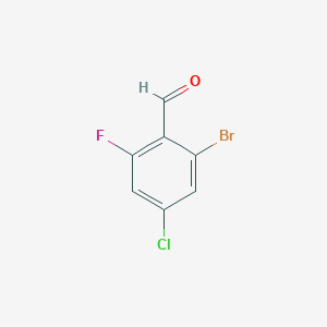 2-Bromo-4-chloro-6-fluorobenzaldehyde