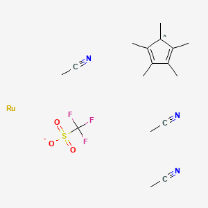 Tris(acetonitrile)pentamethylcyclopentadienylruthenium(I) trifluoromethanesulfonate