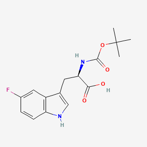 (R)-2-((tert-butoxycarbonyl)amino)-3-(5-fluoro-1H-indol-3-yl)propanoic acid