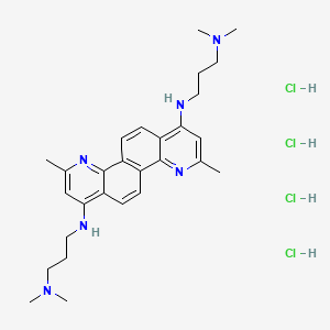 N1,N1'-(3,9-Dimethylquinolino[8,7-h]quinoline-1,7-diyl)bis(N3,N3-dimethylpropane-1,3-diamine) Tetrahydrochloride