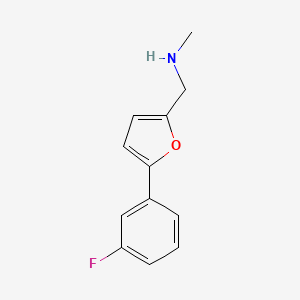 1-(5-(3-Fluorophenyl)furan-2-yl)-N-methylmethanamine
