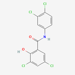 3,5-Dichloro-N-(3,4-dichlorophenyl)-2-hydroxybenzamide