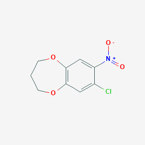 7-Chloro-8-nitro-3，4-dihydro-2H-benzo[b][1，4]dioxepine