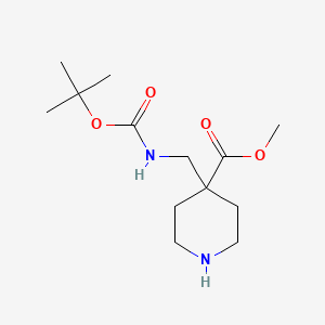 Methyl 4-(((tert-butoxycarbonyl)amino)methyl)piperidine-4-carboxylate